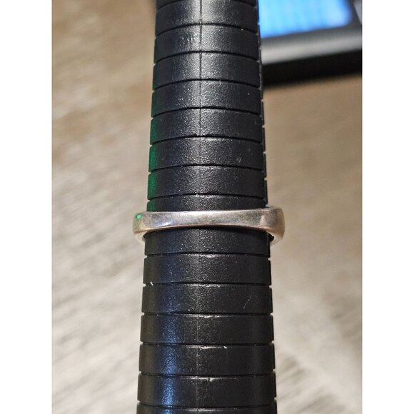 925 Emerald Ring Size 12 - 7.48g - Picture 3 of 5